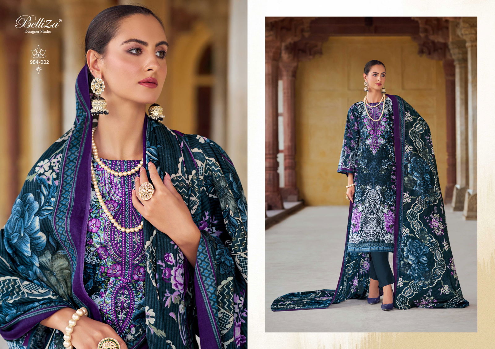 Riwayat Vol 5 By Belliza Viscose Rayon Digital Printed Salwar Kameez Wholesale Online